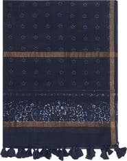 GERARD DAREL Daphne Floral Tassel Trim Scarf
