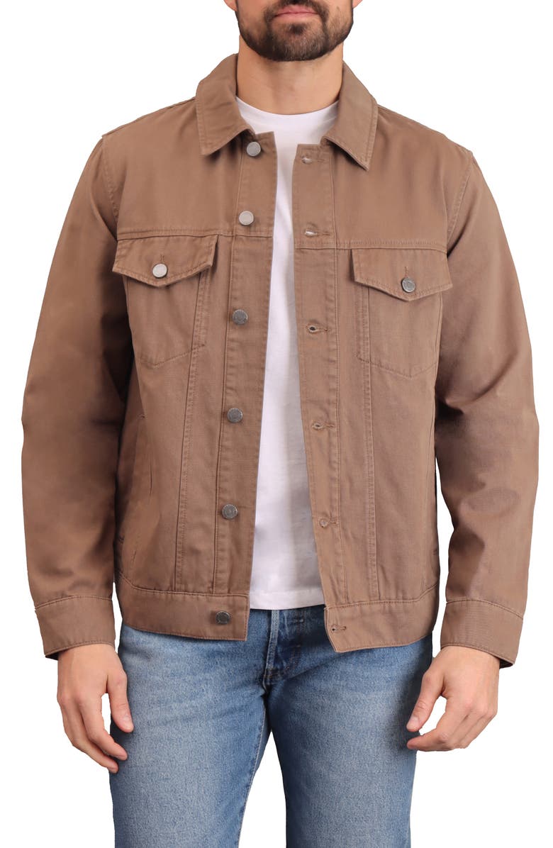 Bagatelle Denim Trucker Jacket, Alternate, color, Dark Camel