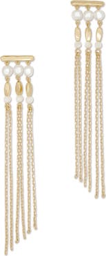Ramy Brook Viona Mother-of-Pearl Linear Drop Earrings