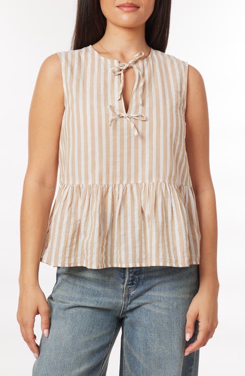 Bow Details Sleeveless Top