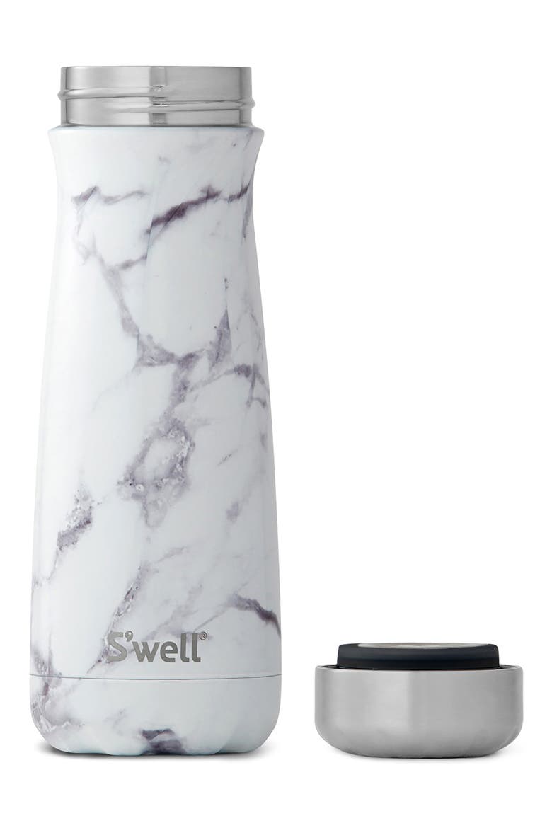 Traveler 20-Ounce Insulated Stainless Steel Bottle, Alternate, color, WHITE MARBLE