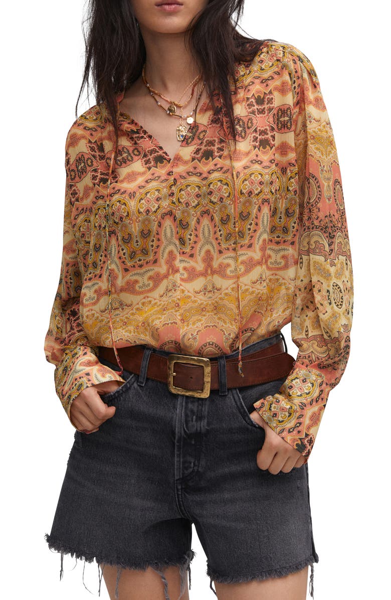 MANGO Print Oversize Top, Main, color, 