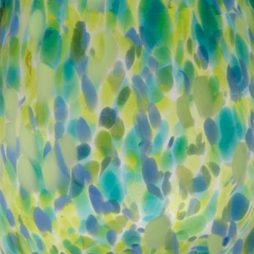 Tag Confetti Glass Stemless Drinkware Set Of 2 Green Blue In Green