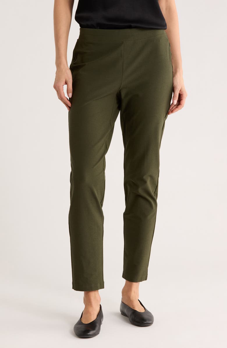 Eileen Fisher Slim Ankle Pants, Main, color, Seaweed