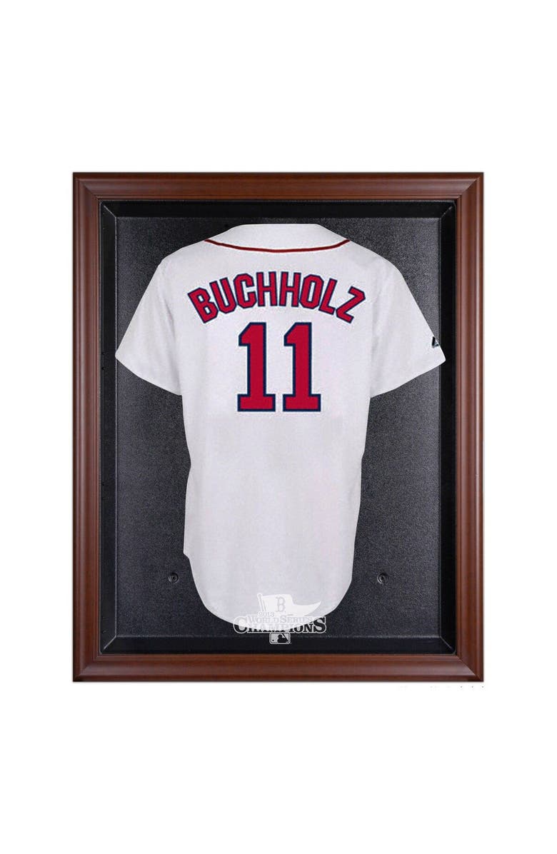 FANATICS AUTHENTIC Boston Red Sox 2013 MLB World Series Champions Brown Framed Jersey Case, Main, color, 