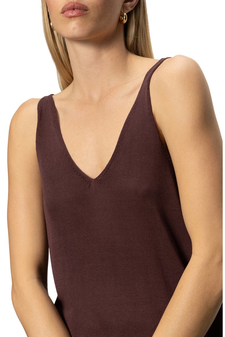 V-Neck Knit Tank, Alternate, color, MESA