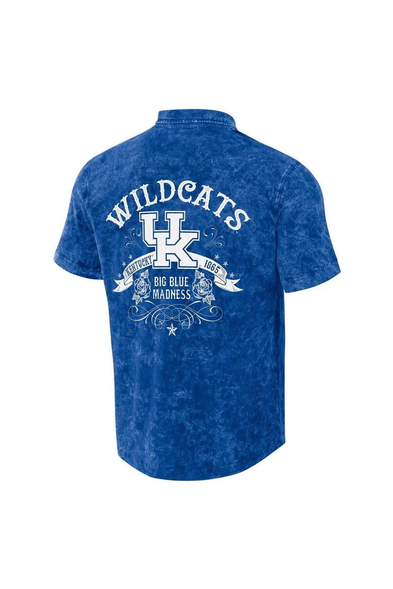Men's Darius Rucker Collection by Fanatics  Royal Kentucky Wildcats Team Color Button-Up Shirt, Alternate, color, Royal