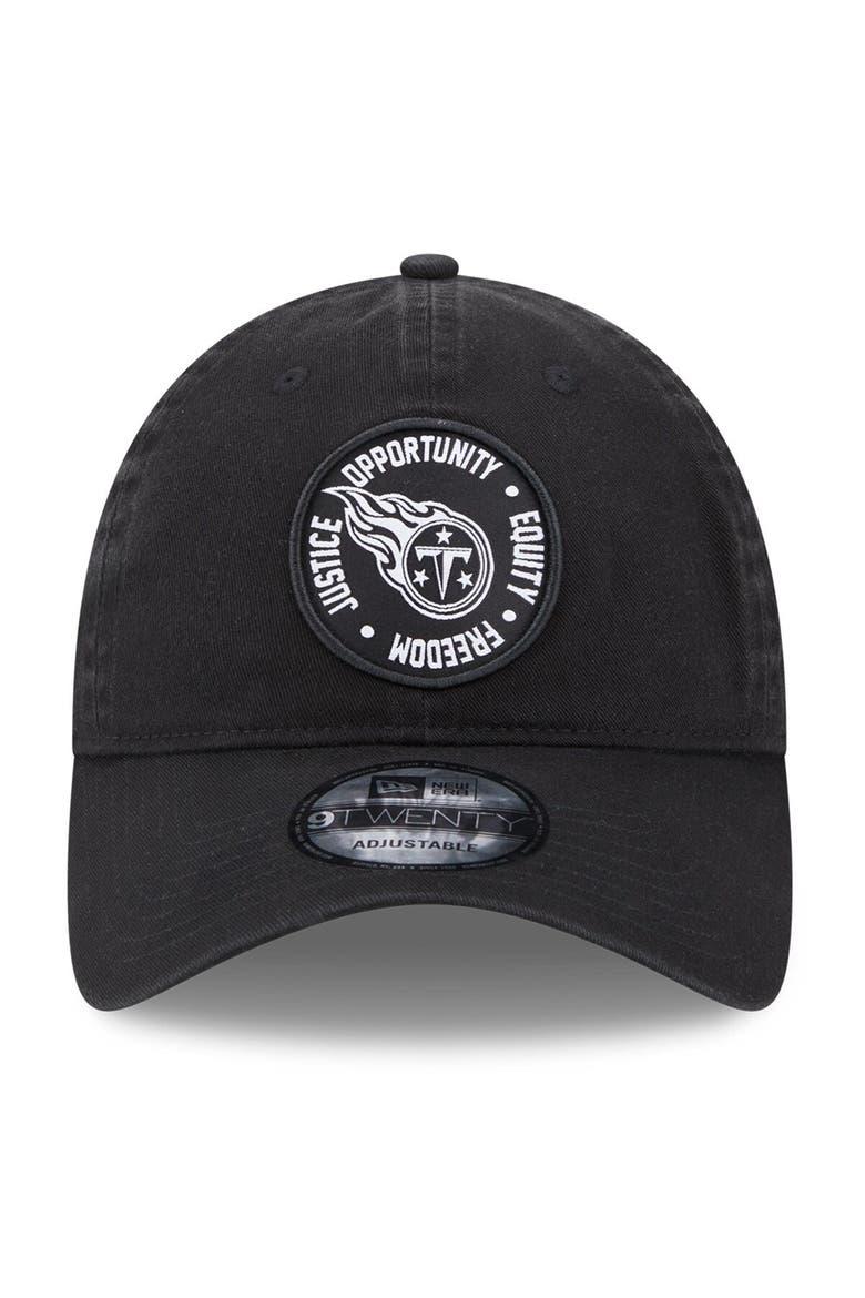 Men's New Era Black Tennessee Titans 2022 Inspire Change  9TWENTY Adjustable Hat, Alternate, color, Black
