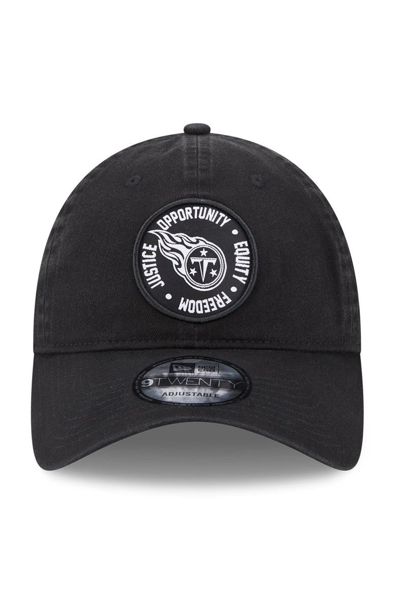 New Era Men's New Era Black Tennessee Titans 2022 Inspire Change 9TWENTY Adjustable Hat, Alternate, color,