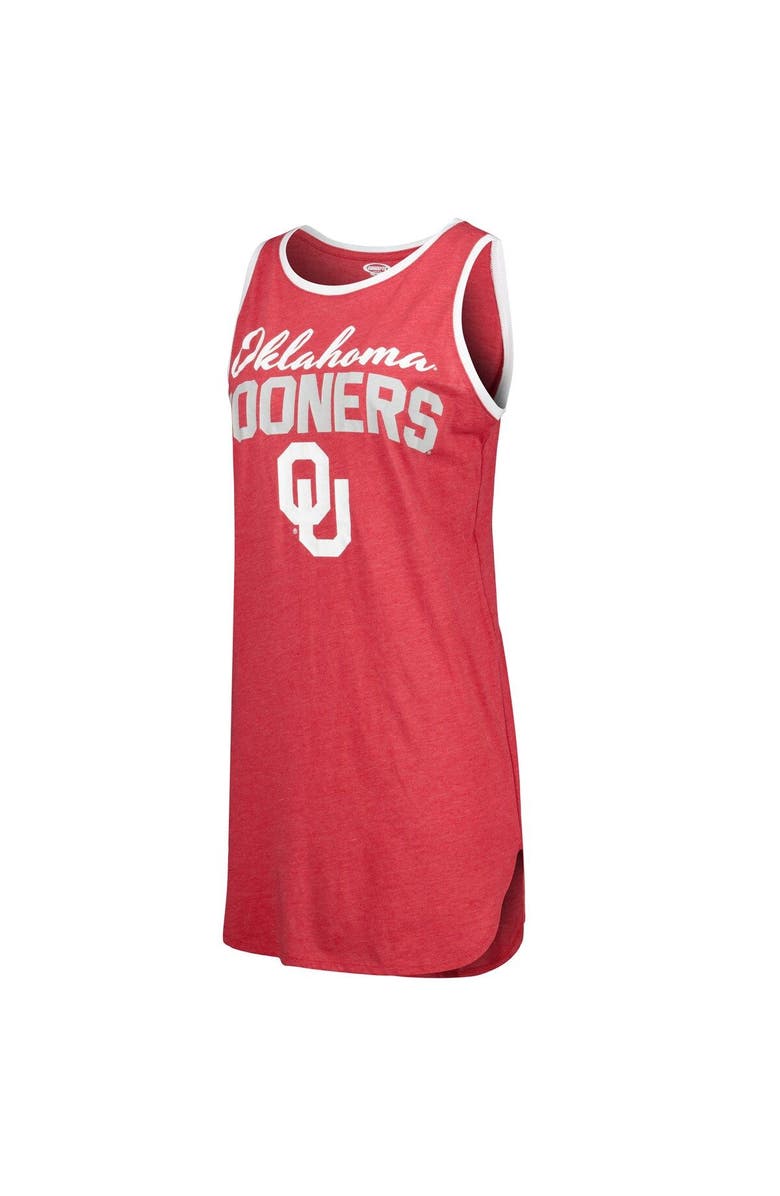 CONCEPTS SPORT Women's Concepts Sport Crimson Oklahoma Sooners Tank Nightshirt, Alternate, color, Crimson