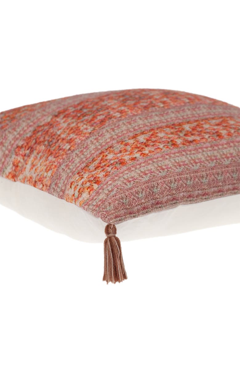 PARKLAND COLLECTION Tassel Trim Square Accent Pillow, Alternate, color, 