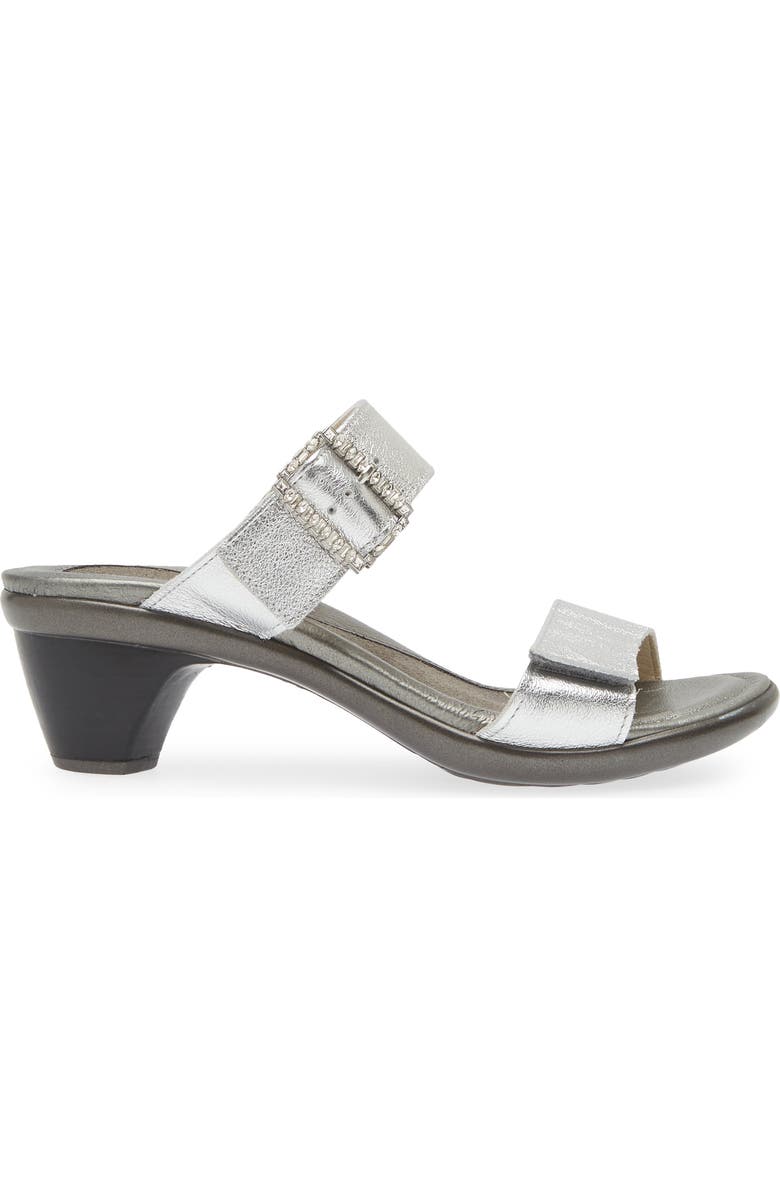 Naot Recent Slide Sandal, Alternate, color, Soft Silver Leather