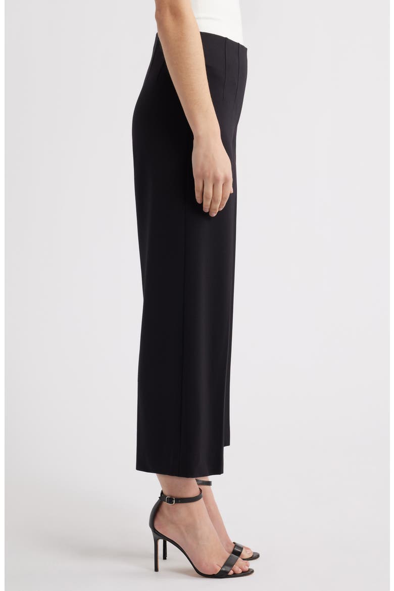 High Waist Pull-On Wide Leg Pants, Alternate, color, ANNE BLACK