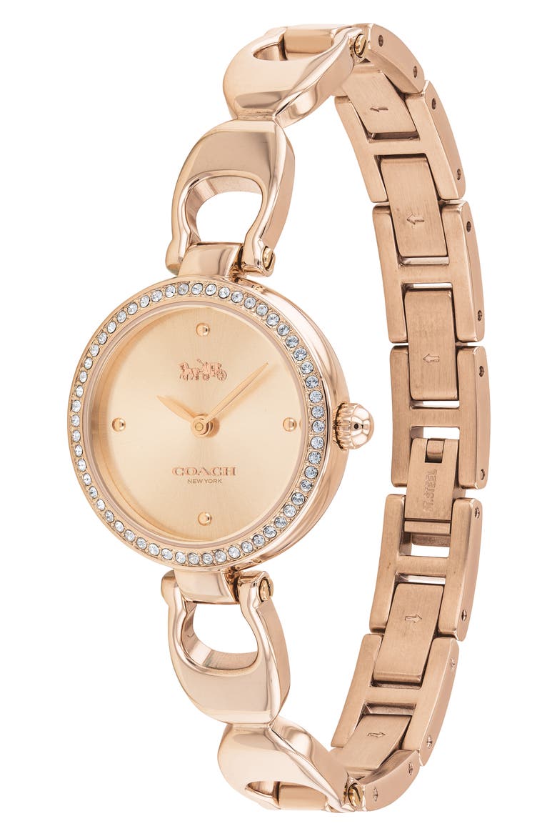 Park Crystal Watch, 26mm, Alternate, color, ROSE GOLD