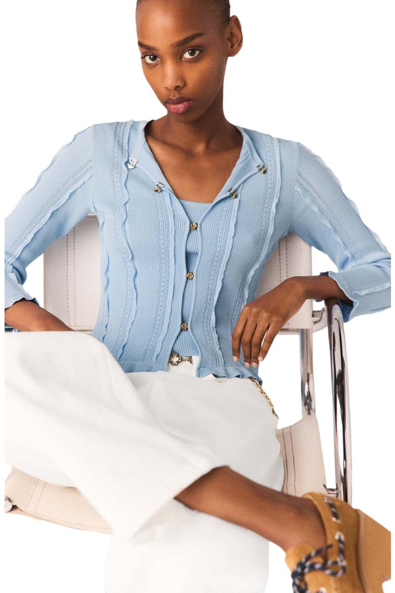 2-in-1 cardigan, Alternate, color, Blue sky