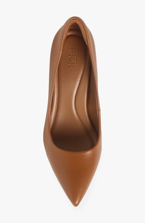 Nordstrom Rack Paige Faux Leather Pump In Tan Toffee