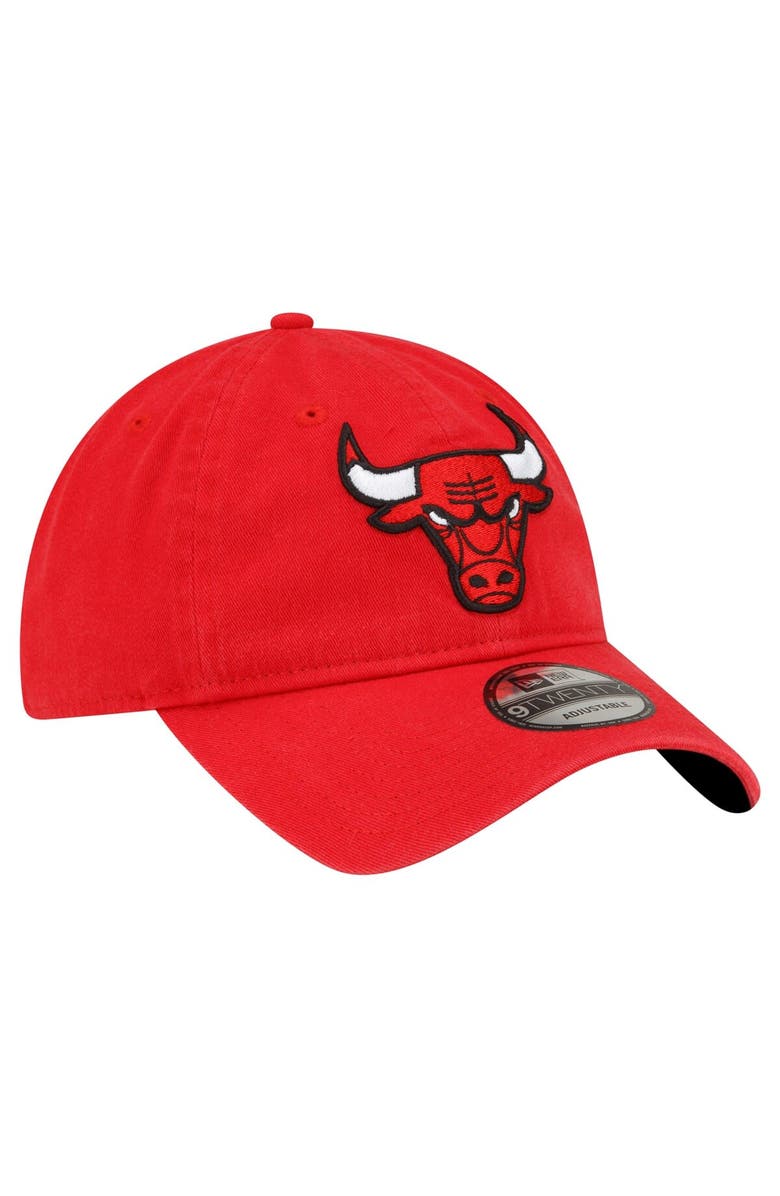 New Era Men's New Era Red Chicago Bulls Team 2.0 9TWENTY Adjustable Hat, Alternate, color, Red