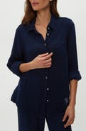 Michael Stars Ernie Cotton Gauze Button-Up Shirt
