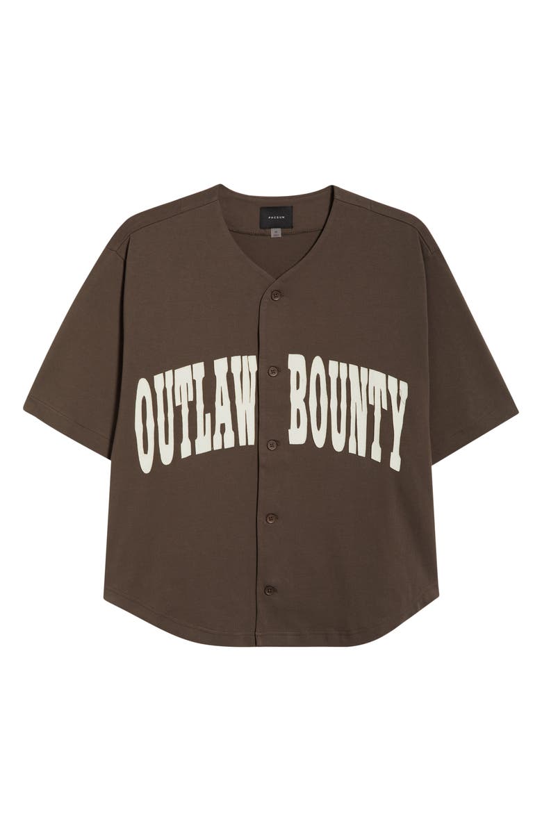 PacSun Bounty Baseball Jersey, Alternate, color, Brown