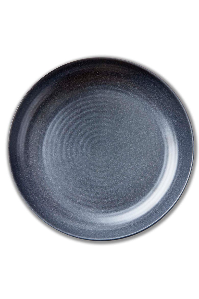 Brooklyn Charcoal Melamine Dinner Plate Everyday Dining, Main, color, Gray