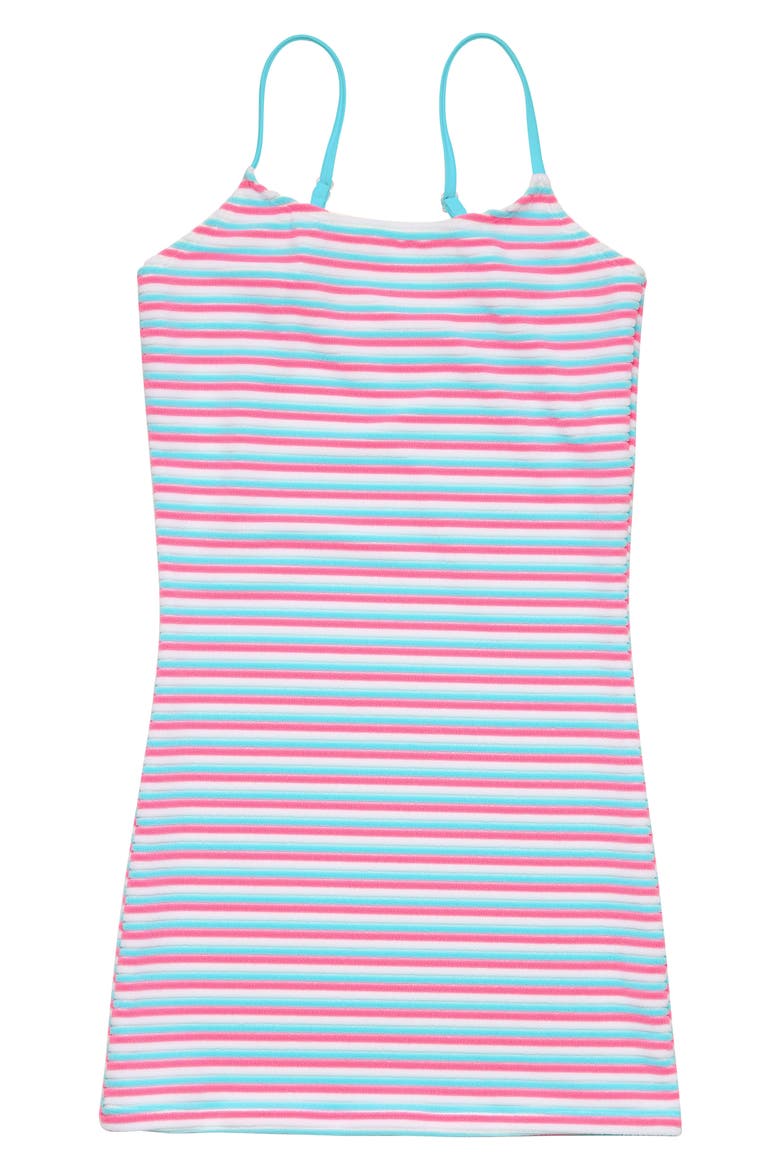 Kids' Sorbet Stripe Cover-Up Dress, Main, color, PINK