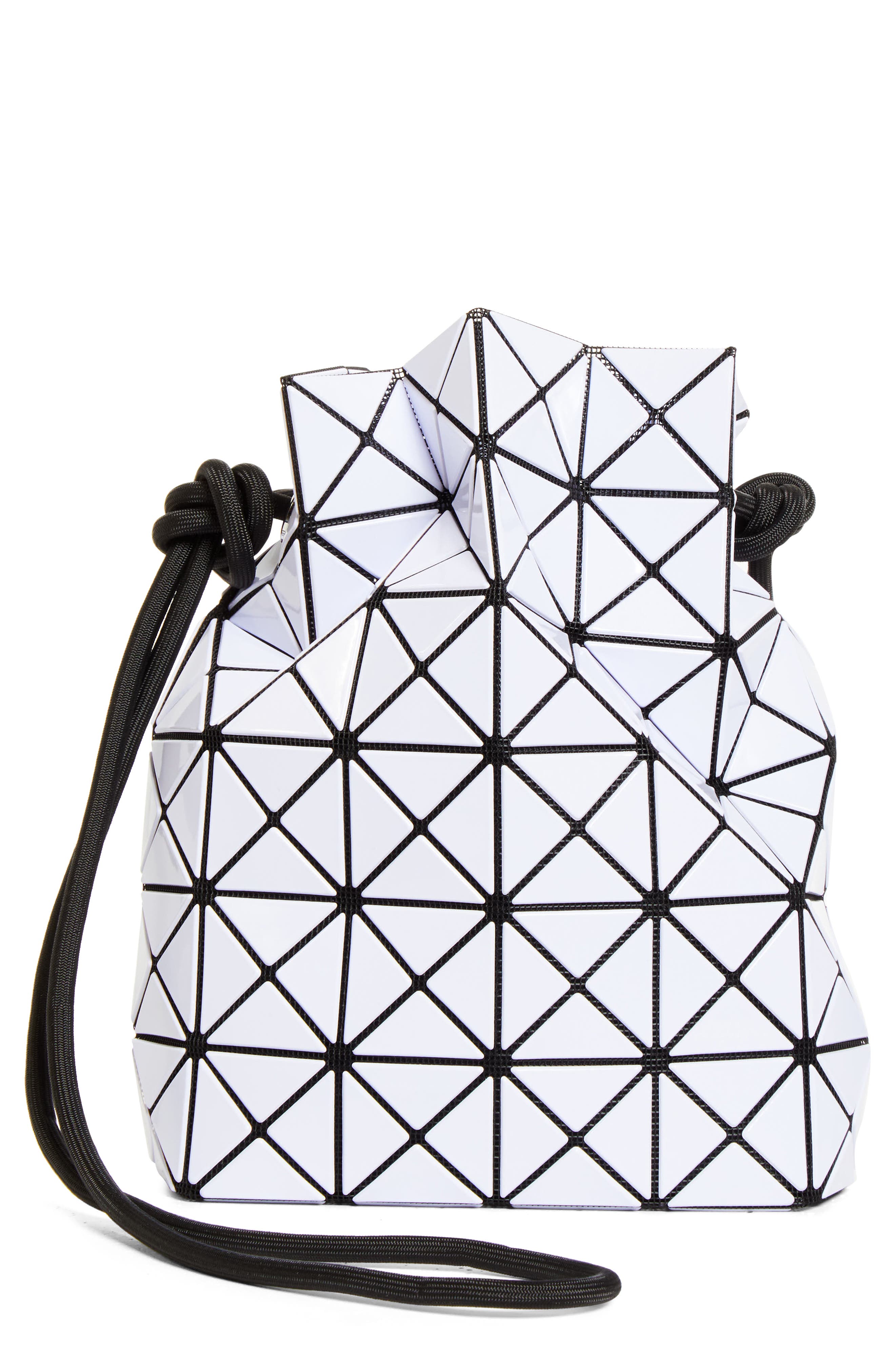 Bao Bao Issey Miyake Wring Glossy Drawstring Bucket Bag, Main, color, Light Lavender