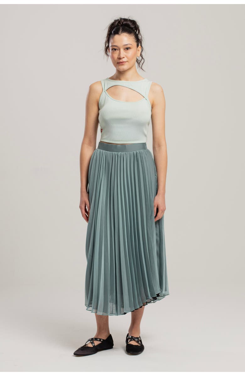 PCFG Free Heaven Pleated Skirt, Alternate, color, Light Green