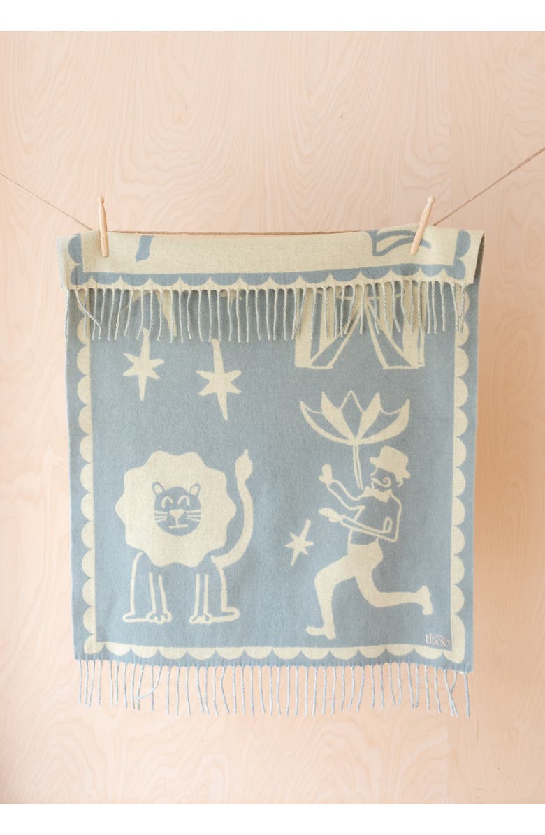TBCo Lambswool Jacquard Baby Blanket, Alternate, color, Circus Jaquard