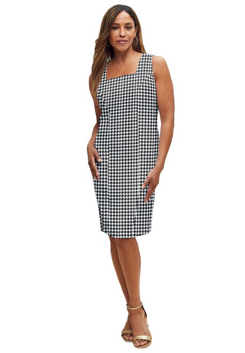 Jessica London Bi-stretch Sheath Dress In Black