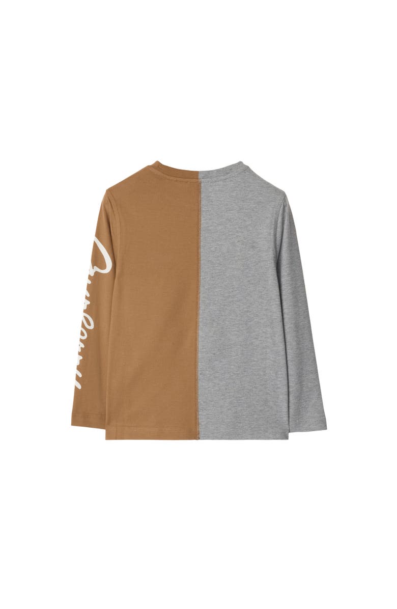 Burberry Duck Colour Block Cotton Top, Alternate, color, 