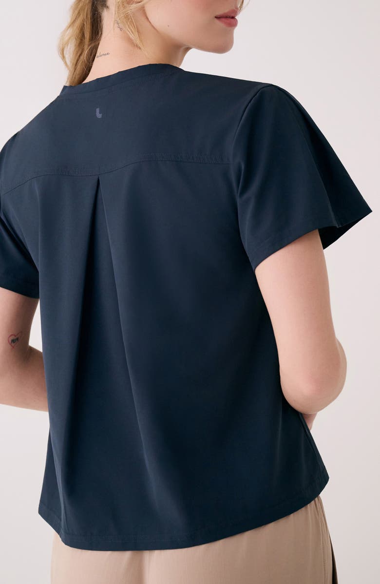 Lole Olivie V-Neck Top, Alternate, color, Outerspace