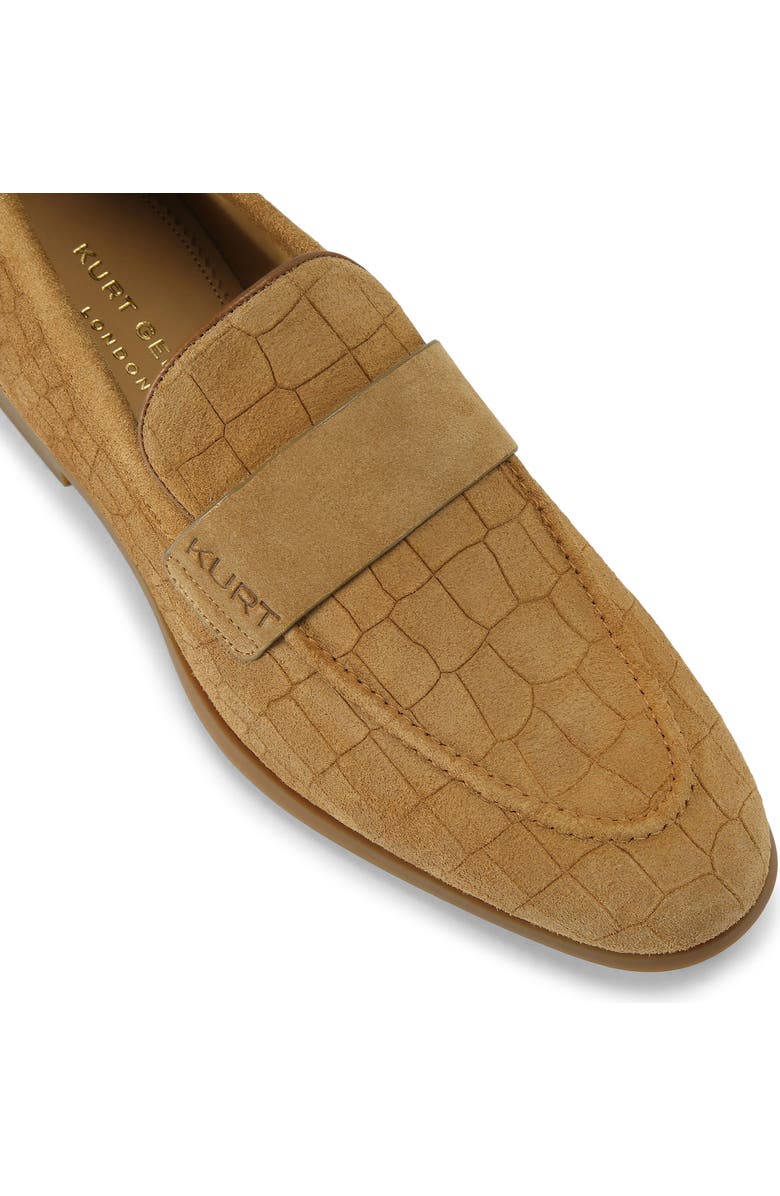 Kurt Geiger London Aldgate Flex Reptile Embossed Loafer, Alternate, color, Light/ Pastel Brown