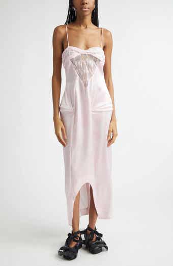 Prima Satin & Lace Column Gown