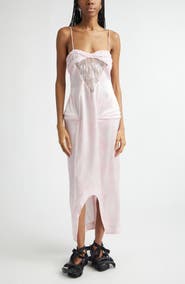 Collina Strada Prima Satin & Lace Column Gown