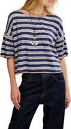 Free People Clean Rugby Stripe Cotton Top