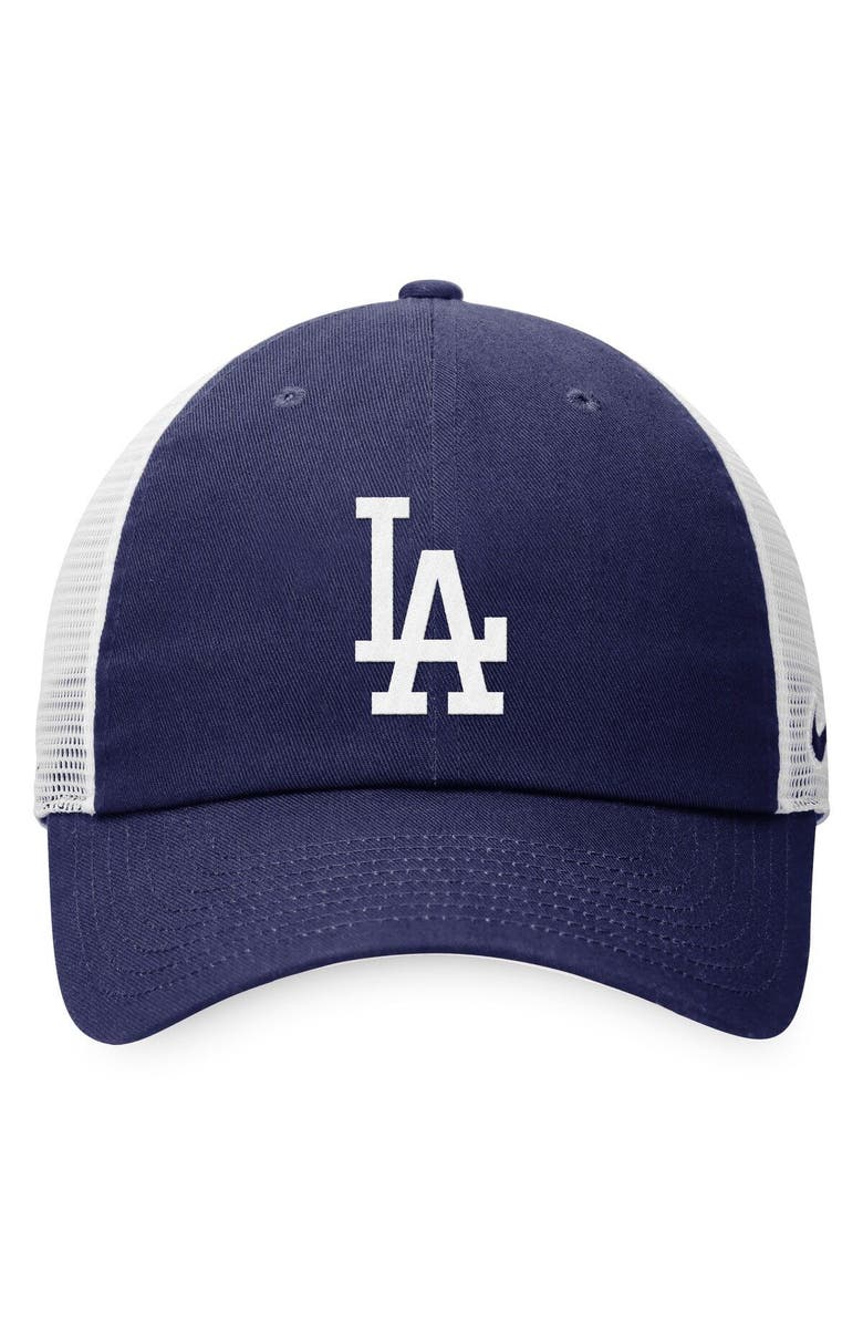 Nike Men's Nike Royal/White Los Angeles Dodgers Heritage86 Lightweight Unstructured Adjustable Trucker Hat, Alternate, color,