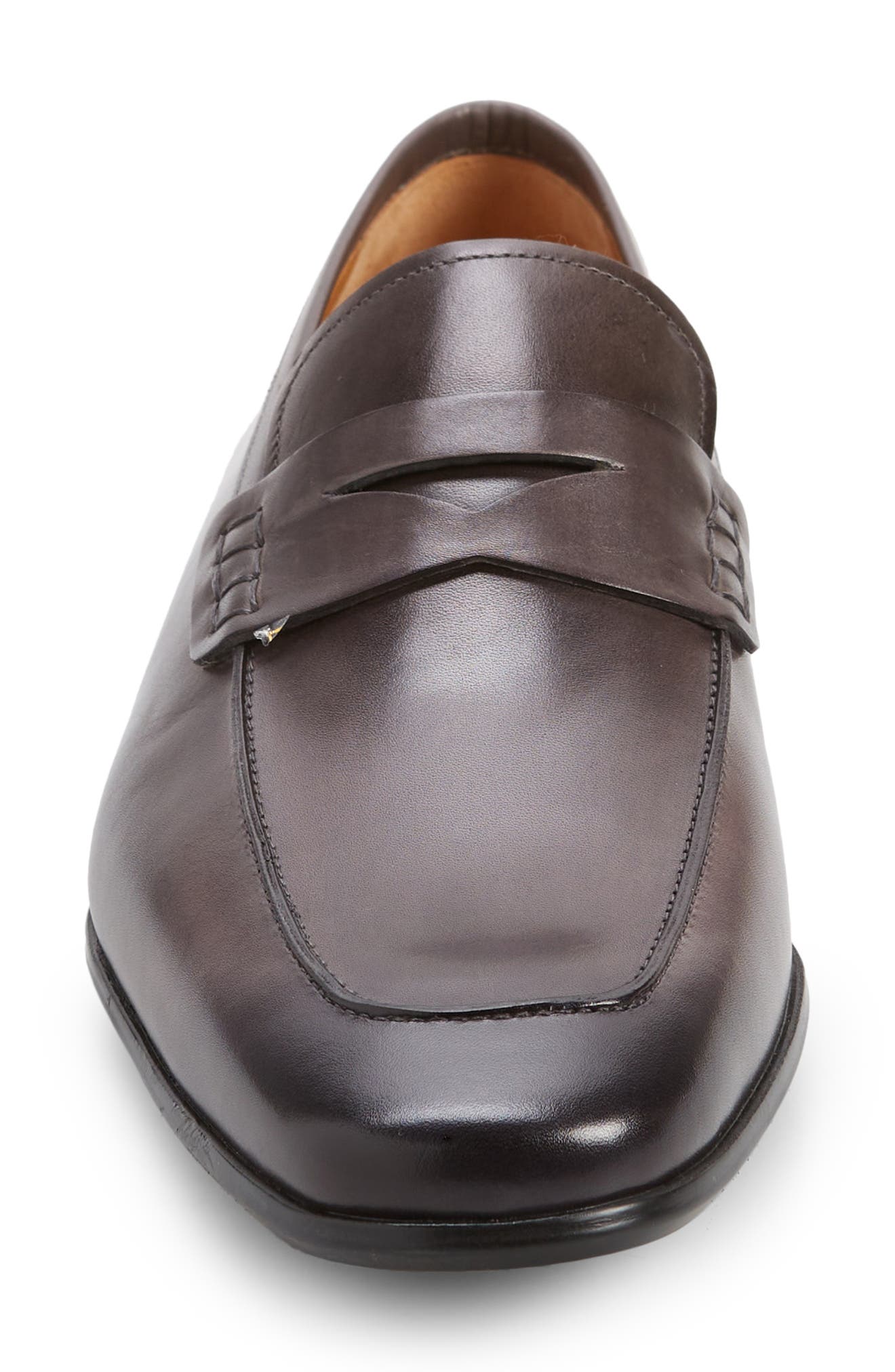 Ramiro II Apron Toe Penny Loafer, Alternate, color, GREY