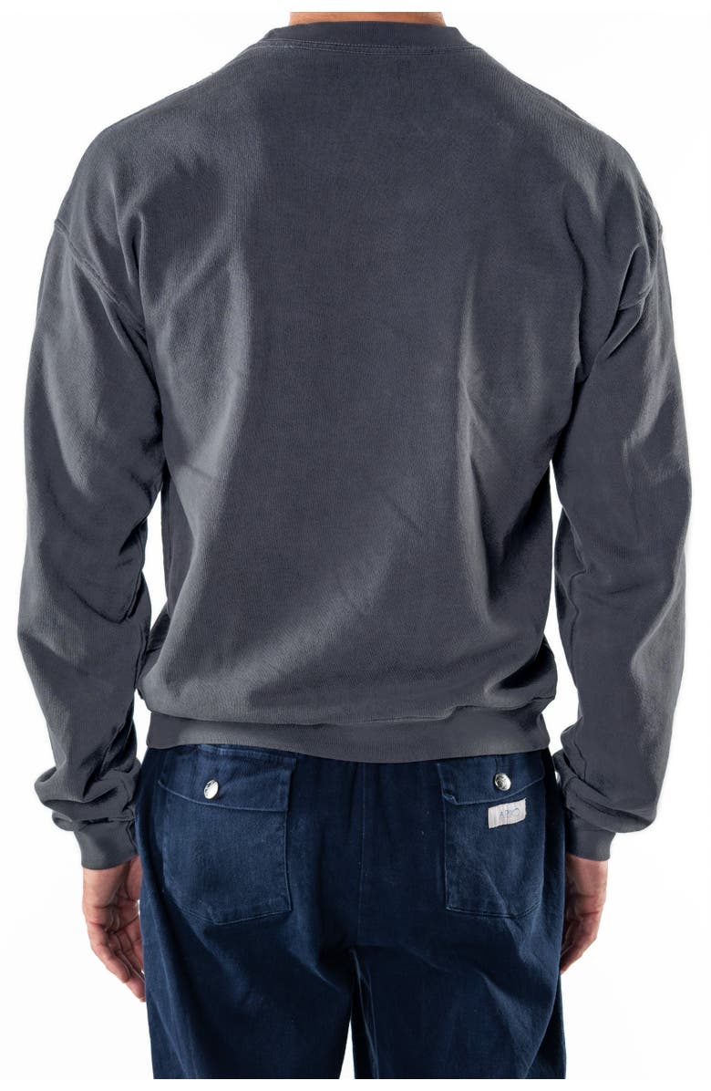 ARIKO Gender Inclusive Post Surf Crew Sweatshirt, Alternate, color, Sea Grey