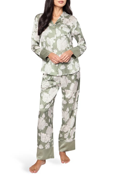 Print Mulberry Silk Pajamas