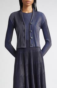 Emporio Armani Stripe Rib Cardigan