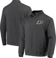 COLOSSEUM Men's Colosseum Charcoal Purdue Boilermakers Tortugas Logo Quarter-Zip Jacket