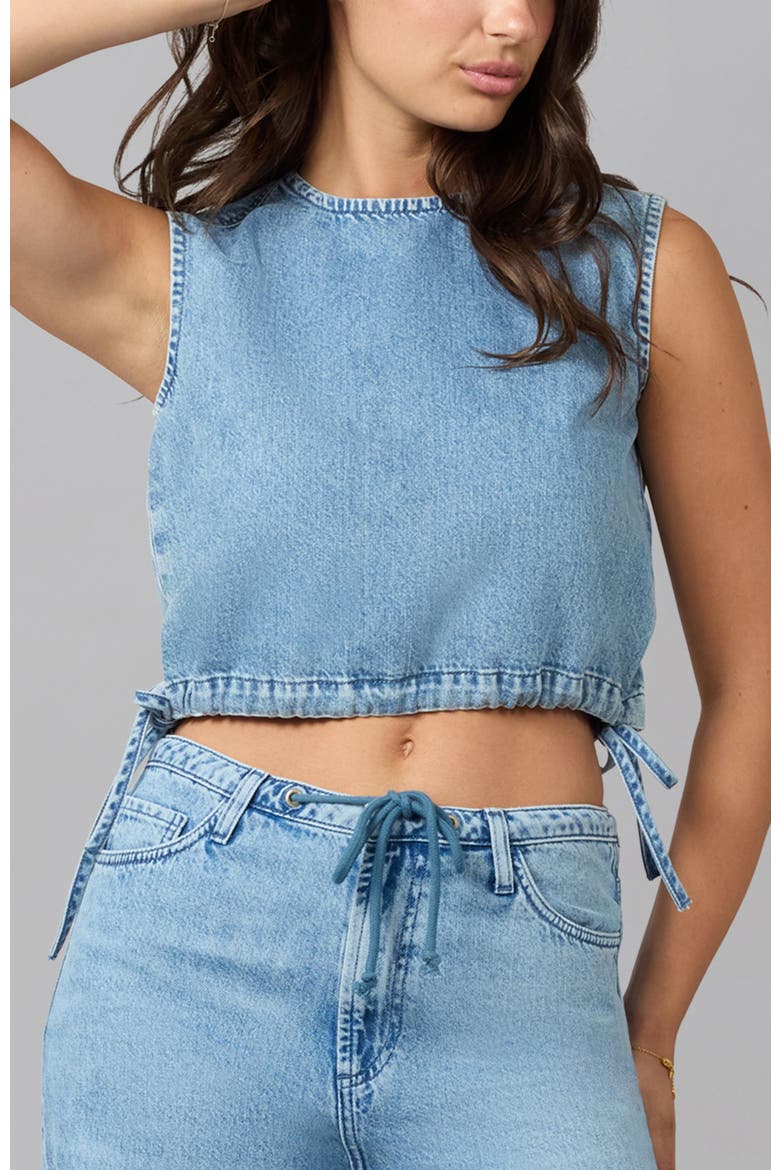 Liel Cotton Twill Top, Main, color, DAYDREAM WASH