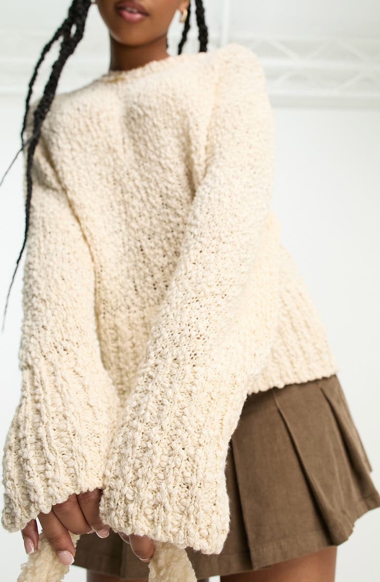 ASOS DESIGN Bell Sleeve Sweater, Main, color,