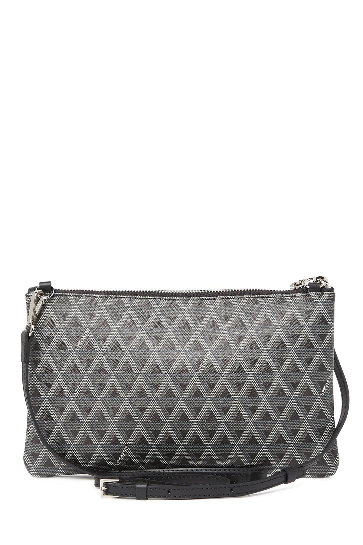 LANCASTER PARIS Ikon Small Flat Leather Crossbody Bag, Alternate, color, 