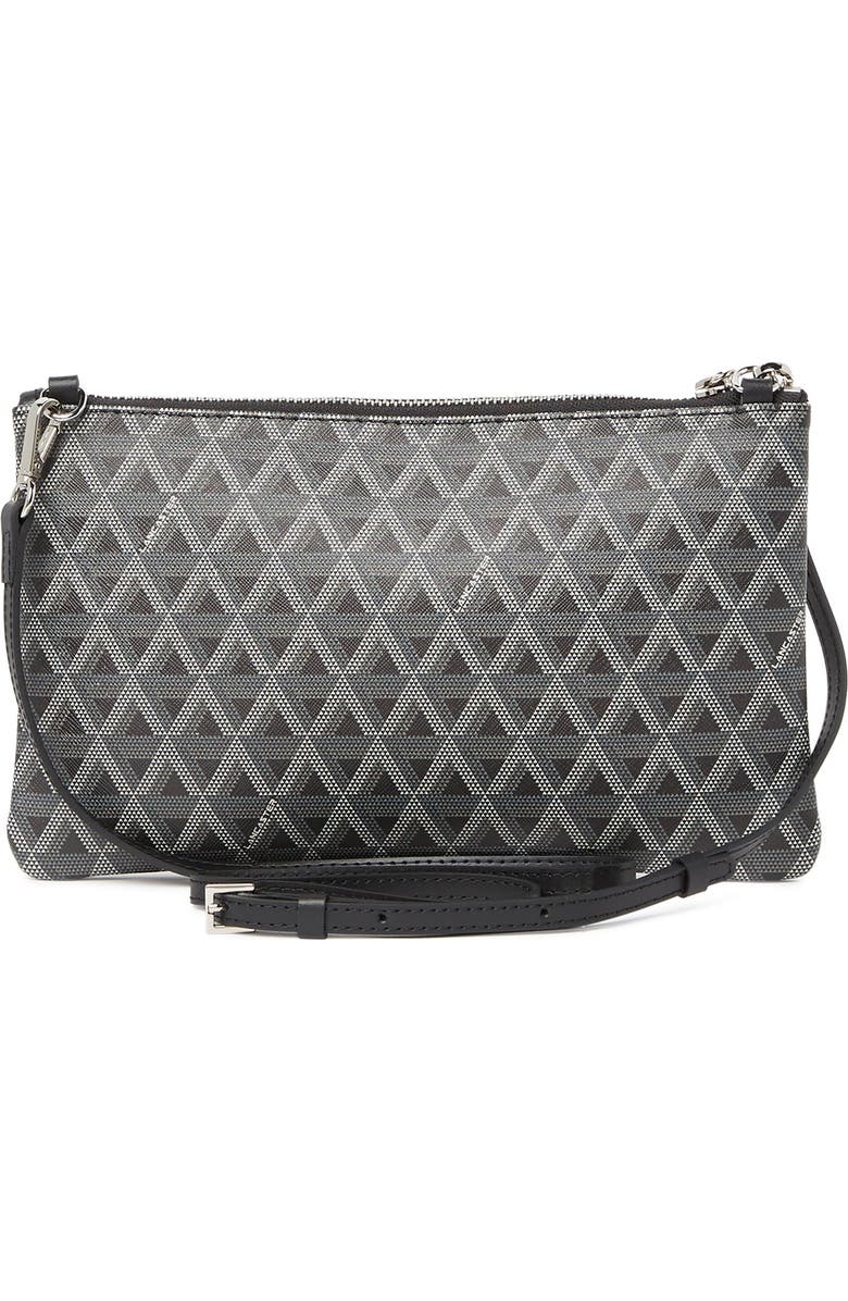 LANCASTER PARIS Ikon Small Flat Leather Crossbody Bag, Alternate, color,