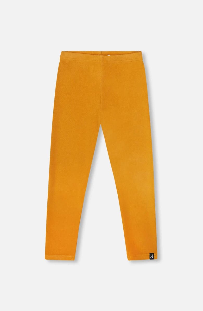 Deux par Deux Super Soft Ribbed Leggings, Main, color, Golden Yellow