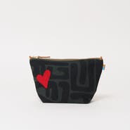 Ubuntu Life XLarge Convertible Pouch with Strap - Beaded Red Heart