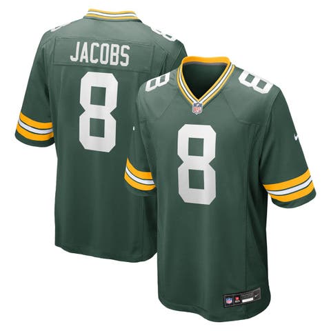 Men's Nike Josh Jacobs  Green Green Bay Packers Team Game Jersey