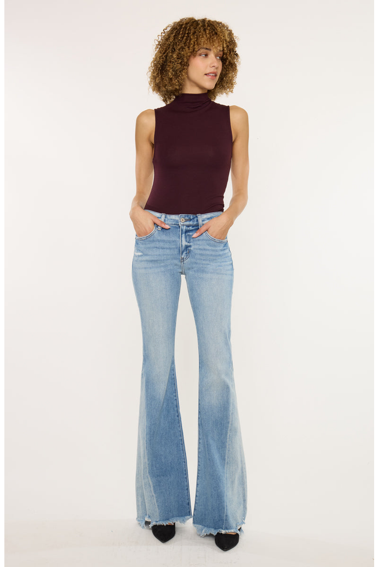 Rosecrans Mid Rise Flare Jeans, Main, color, Medium Wash