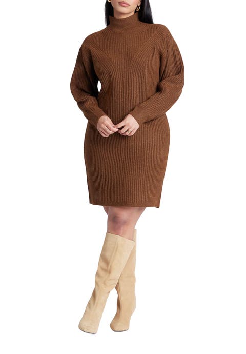 Turtleneck Mini Sweater Dress
